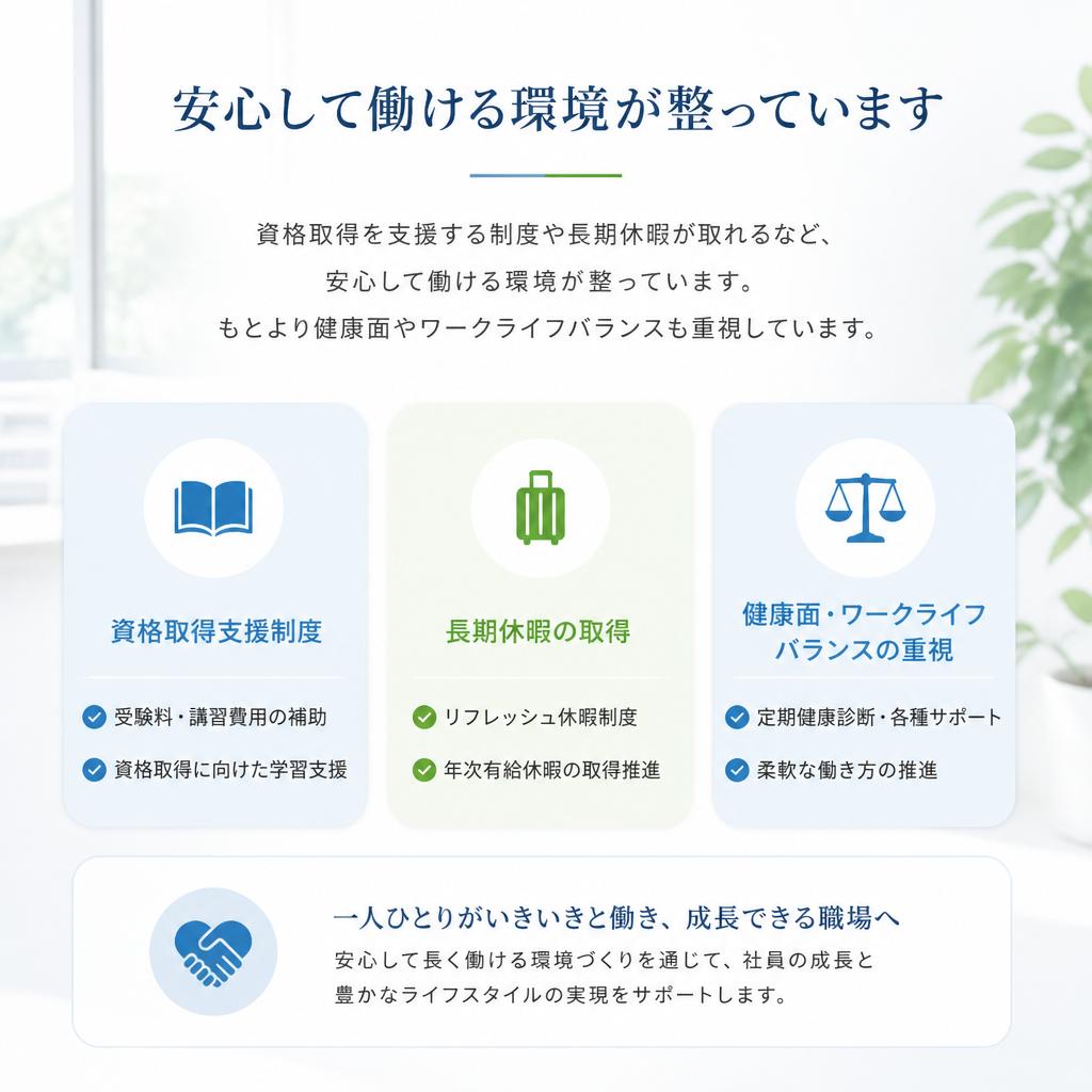 充実した福利厚生