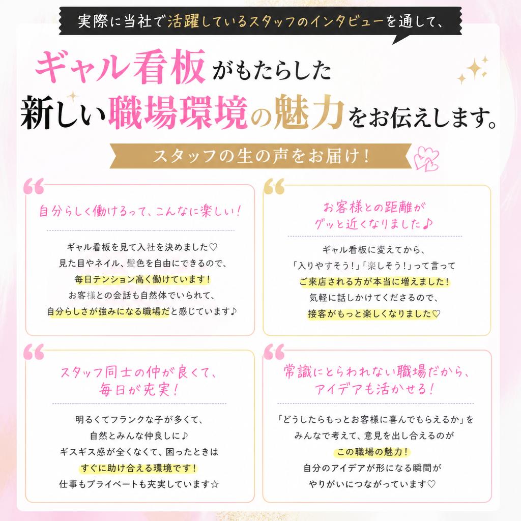 仲間の声：働く環境の変化